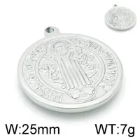 1 Piece Stainless Steel 18K Gold Plated Human Exorcist Pendant sku image 2