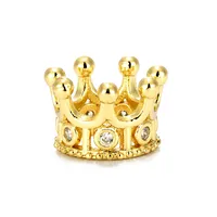 1 Piece 11 * 7mm Copper Beads Crown sku image 2