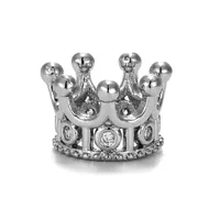 1 Pièce 11*7mm Le Cuivre Perles Couronne main image 3