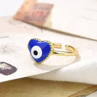 Simple Style Copper Heart Shape Plating Women'S Rings main image 2