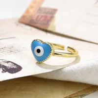 Simple Style Copper Heart Shape Plating Women'S Rings main image 4