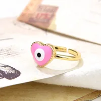 Simple Style Copper Heart Shape Plating Women'S Rings main image 5