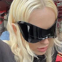 Special-Shaped Mirror Fashion Pc UV400 Frameless Sports Sunglasses main image 1