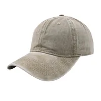 Unisex Retro Solid Color Curved Eaves Baseball Cap sku image 4