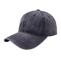 Unisex Retro Solid Color Curved Eaves Baseball Cap sku image 1