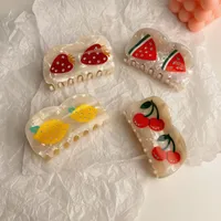 Cute Fruit Acetic Acid Sheets Plating Hair Claws 1 Piece main image 2