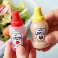 Two Portable Small Salad Tomato Sauce Plastic Bottles main image 5