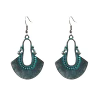 Hot  Bohemian Turquoise Earrings  National Style Vintage Earrings Retro sku image 5