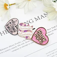 Fashion Letter Heart Shape Alloy Enamel Unisex Brooches main image 4