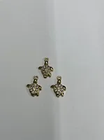 Wholesale Micro Inlaid White Zirconium Mini Turtle Pendant Doublewinwholesale sku image 1