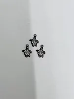 Wholesale Micro Inlaid White Zirconium Mini Turtle Pendant Doublewinwholesale sku image 4