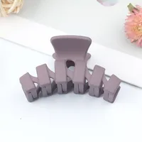 Simple Style Solid Color Arylic Stoving Varnish Hair Claws 1 Piece sku image 15