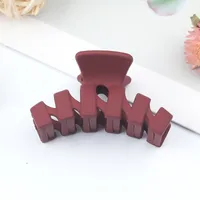 Simple Style Solid Color Arylic Stoving Varnish Hair Claws 1 Piece sku image 12