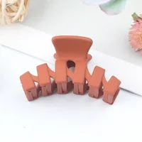 Simple Style Solid Color Arylic Stoving Varnish Hair Claws 1 Piece sku image 13
