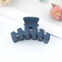 Simple Style Solid Color Arylic Stoving Varnish Hair Claws 1 Piece sku image 2