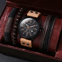 Business Solid Color Buckle Quartz Men's Watches main image 1
