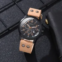 Business Solid Color Buckle Quartz Men's Watches sku image 7