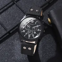 Business Solid Color Buckle Quartz Men's Watches main image 5