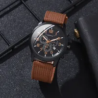 Business Solid Color Buckle Quartz Men's Watches sku image 11
