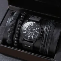 Business Solid Color Buckle Quartz Men's Watches sku image 3