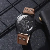 Business Solid Color Buckle Quartz Men's Watches sku image 9