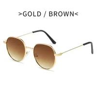 Retro Round Pc Round Frame Full Frame Men's Sunglasses sku image 5