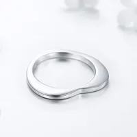 Simple Style 925 Sterling Silver Heart Shape Plating Women'S Rings main image 2