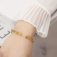Geometric Simple Style Stainless Steel Bracelets In Bulk main image 4