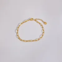 Géométrique Décontractée Plaqué Or 16 Carats Or Blanc Plaqué Plaqué Or Acier Inoxydable 304 Bracelets En Masse sku image 11