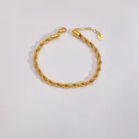 Géométrique Décontractée Plaqué Or 16 Carats Or Blanc Plaqué Plaqué Or Acier Inoxydable 304 Bracelets En Masse sku image 13
