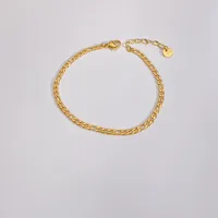 Géométrique Décontractée Plaqué Or 16 Carats Or Blanc Plaqué Plaqué Or Acier Inoxydable 304 Bracelets En Masse sku image 1