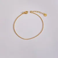 Géométrique Décontractée Plaqué Or 16 Carats Or Blanc Plaqué Plaqué Or Acier Inoxydable 304 Bracelets En Masse sku image 7