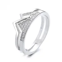 Elegant Copper Mountain Plating Inlay Zircon Women'S Rings main image 5