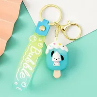 Korean Style Animal Fruit Pvc Unisex Bag Pendant Keychain sku image 2