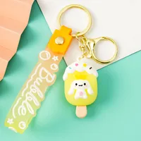 Korean Style Animal Fruit Pvc Unisex Bag Pendant Keychain sku image 3
