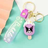 Korean Style Animal Fruit Pvc Unisex Bag Pendant Keychain sku image 4