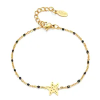 Starfish Casual Simple Style Stainless Steel Bracelets In Bulk sku image 3