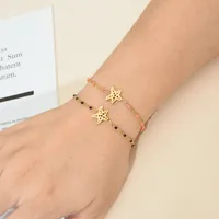 Estrella De Mar Casual Estilo Simple Acero Inoxidable Pulsera Al Mayoreo main image 2