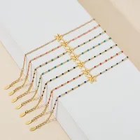 Étoile De Mer Décontractée Style Simple Acier Inoxydable Bracelets En Masse main image 3