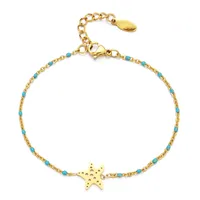 Starfish Casual Simple Style Stainless Steel Bracelets In Bulk main image 4