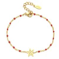 Starfish Casual Simple Style Stainless Steel Bracelets In Bulk sku image 7