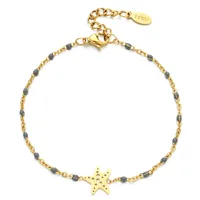 Starfish Casual Simple Style Stainless Steel Bracelets In Bulk sku image 2