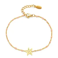 Starfish Casual Simple Style Stainless Steel Bracelets In Bulk sku image 4
