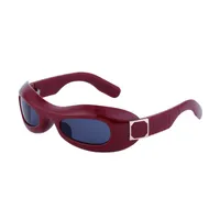 Oval Frame Fashion Leopard Pc Full Frame Women's Sunglasses sku image 12