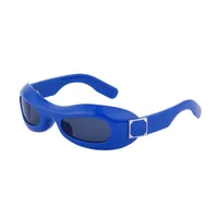 Oval Frame Fashion Leopard Pc Full Frame Women's Sunglasses sku image 10