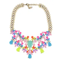Water Droplets Glam Shiny Crystal Alloy Necklace Wholesale main image 3
