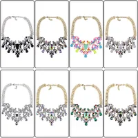 Gotitas De Agua Glamour Brillante Cristal Aleación Collar Venta Al Por Mayor main image 4