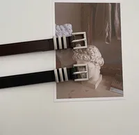 Básico Retro Color Sólido Aleación Mujeres Cinturones De Cuero main image 3