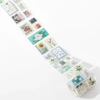 Mocard Stamp Waste Discharge Tape Natural Post Office Series Retro Diy Journal Decorative Source Material Stickers 8 Types Selection sku image 5