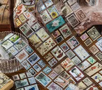 Mocard Stamp Waste Discharge Tape Natural Post Office Series Retro Diy Journal Decorative Source Material Stickers 8 Types Selection main image 4